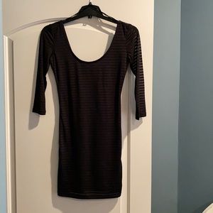 Black mini dress